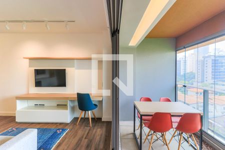 Studio à venda com 42m², 1 quarto e 1 vagaVaranda