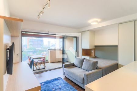 Sala/Quarto de kitnet/studio à venda com 1 quarto, 42m² em Brooklin Paulista, São Paulo