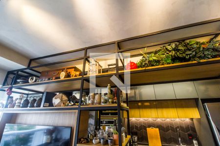 Detalhe Sala de apartamento à venda com 2 quartos, 70m² em Melville Empresarial Ii, Barueri