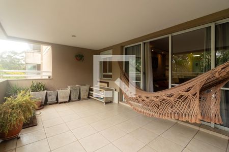 Varanda da Sala de apartamento à venda com 4 quartos, 182m² em Paraíso do Morumbi, São Paulo