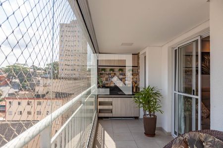 Varanda da sala de apartamento à venda com 3 quartos, 67m² em Centro, Diadema