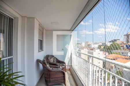 Varanda da sala de apartamento à venda com 3 quartos, 67m² em Centro, Diadema