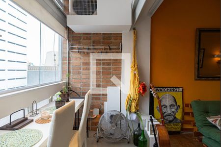 Varanda da Sala/Quarto de kitnet/studio para alugar com 1 quarto, 39m² em Consolação, São Paulo