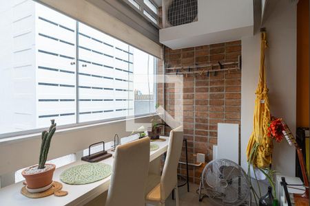 Varanda da Sala/Quarto de kitnet/studio para alugar com 1 quarto, 39m² em Consolação, São Paulo