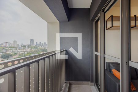 Studio para alugar com 27m², 1 quarto e sem vagaVaranda