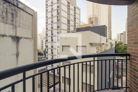 Varanda de apartamento à venda com 1 quarto, 46m² em Santa Cecilia, São Paulo