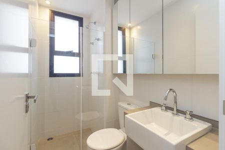 Banheiro - Suíte de apartamento à venda com 1 quarto, 46m² em Santa Cecilia, São Paulo