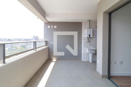 Sala - Varanda de apartamento para alugar com 1 quarto, 69m² em Brooklin, São Paulo