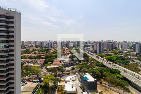 Sala - Vista de apartamento para alugar com 1 quarto, 69m² em Brooklin, São Paulo