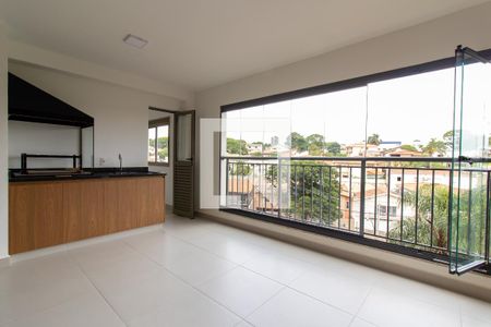 Varanda - Sala de apartamento à venda com 3 quartos, 120m² em Nova Campinas, Campinas