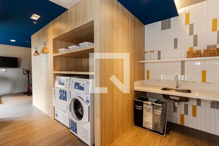 Studio para alugar com 28m², 1 quarto e sem vaga Studio para alugar com 28m², 1 quarto e sem vagaLavanderia