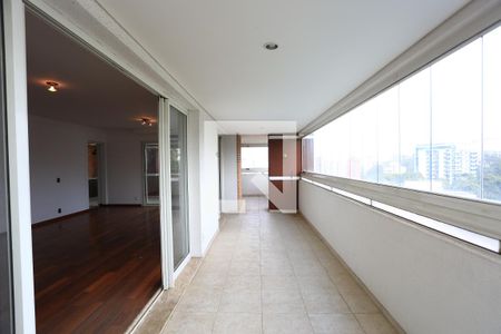 Varanda da Sala de apartamento à venda com 4 quartos, 261m² em Vila Andrade, São Paulo