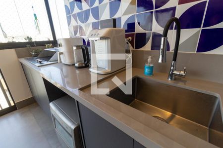 Varanda da Sala - Pia de apartamento à venda com 3 quartos, 93m² em Barra Funda, São Paulo