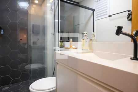 Apartamento para alugar com 54m², 1 quarto e 2 vagasBanheiro da suíte