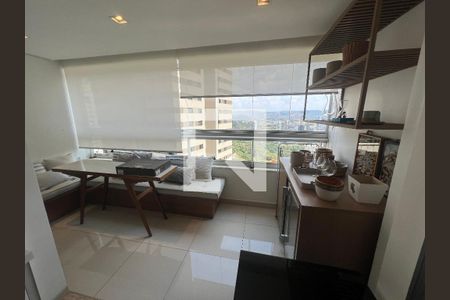 Varanda da Sala de apartamento à venda com 3 quartos, 86m² em Vila da Serra, Nova Lima