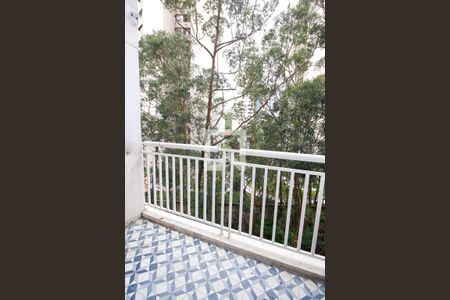 Varanda da Sala de apartamento à venda com 1 quarto, 50m² em Vila Andrade, São Paulo