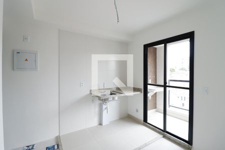 Sala/Cozinha de apartamento à venda com 1 quarto, 28m² em Jardim São Paulo, São Paulo