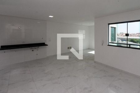 Sala e Cozinha de apartamento para alugar com 2 quartos, 57m² em Vila Ema, São Paulo