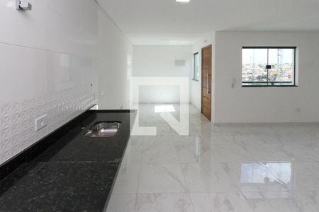 Sala e Cozinha de apartamento para alugar com 2 quartos, 57m² em Vila Ema, São Paulo