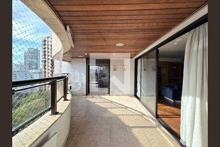Varanda da Sala de apartamento à venda com 4 quartos, 228m² em Moema, São Paulo