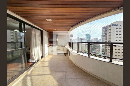 Varanda da Sala de apartamento à venda com 4 quartos, 228m² em Moema, São Paulo