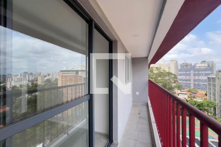 Varanda Sala e cozinha de apartamento para alugar com 1 quarto, 33m² em Vila Mariana, São Paulo