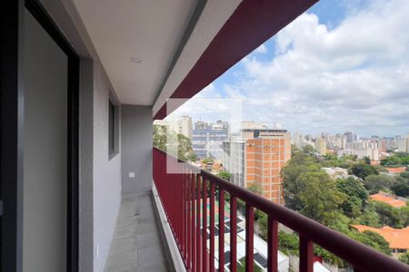 Varanda Sala e cozinha de apartamento para alugar com 1 quarto, 33m² em Vila Mariana, São Paulo