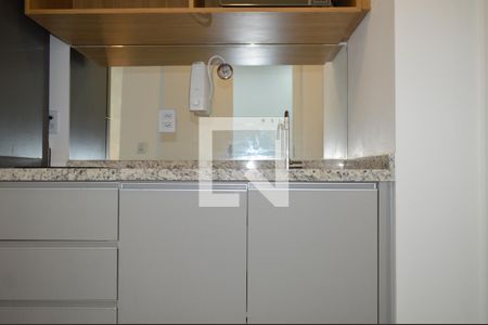 Cozinha de kitnet/studio para alugar com 1 quarto, 22m² em Vila Mariana, São Paulo
