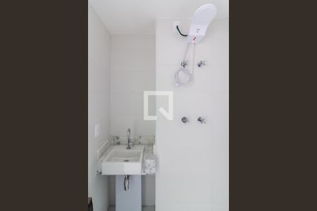 Banheiro Social de kitnet/studio à venda com 1 quarto, 23m² em Brooklin Paulista, São Paulo