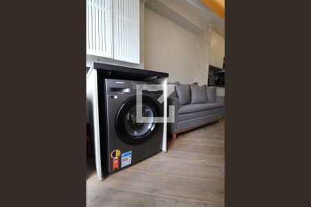 Sala/Cozinha de apartamento para alugar com 1 quarto, 29m² em Indianópolis, São Paulo