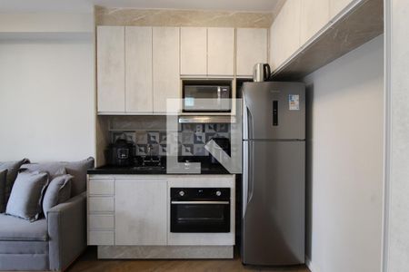 Sala/Cozinha de apartamento para alugar com 1 quarto, 29m² em Indianópolis, São Paulo