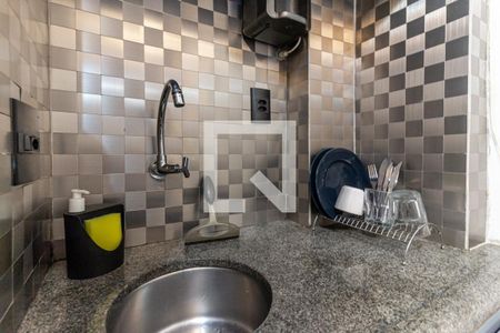 Cozinha de kitnet/studio à venda com 1 quarto, 34m² em Consolação, São Paulo