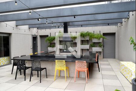 Studio para alugar com 28m², 1 quarto e sem vagaChurrasqueira