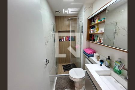 Banheiro da Suíte de apartamento à venda com 2 quartos, 57m² em Del Castilho, Rio de Janeiro