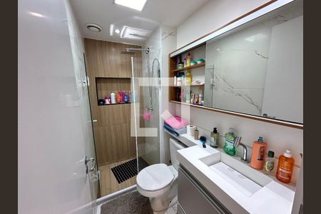 Banheiro da Suíte de apartamento à venda com 2 quartos, 57m² em Del Castilho, Rio de Janeiro