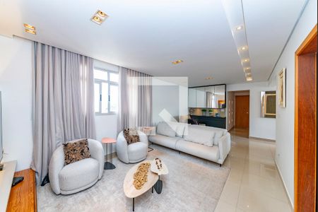 Sala 1 de apartamento à venda com 4 quartos, 246m² em Buritis, Belo Horizonte