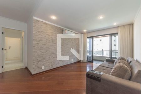 Sala de apartamento para alugar com 4 quartos, 124m² em Brooklin Novo, São Paulo