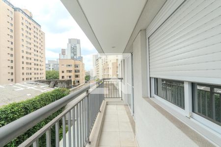 Varanda da Sala de apartamento à venda com 1 quarto, 40m² em Consolação, São Paulo