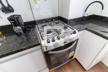 Apartamento para alugar com 35m², 2 quartos e sem vagaDetalhe da cozinha