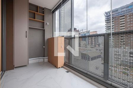 Studio - Varanda de kitnet/studio para alugar com 1 quarto, 24m² em Pinheiros, São Paulo