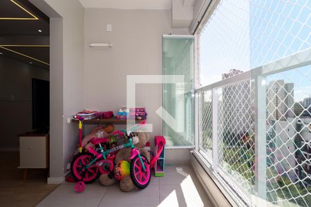 Varanda da Sala de apartamento à venda com 2 quartos, 48m² em Jardim Ampliacao, São Paulo
