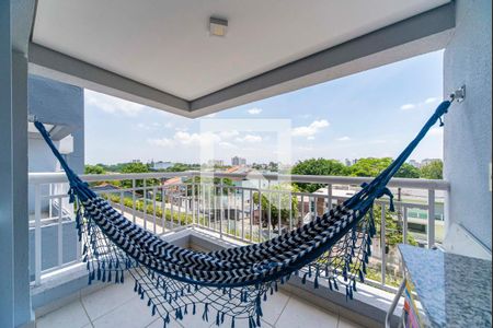 Varanda da Sala de apartamento à venda com 2 quartos, 65m² em Vila Eldízia, Santo André