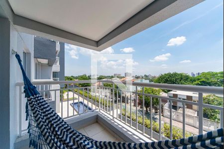 Varanda da Sala de apartamento à venda com 2 quartos, 65m² em Vila Eldízia, Santo André