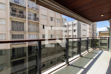 Varanda da Sala de apartamento à venda com 3 quartos, 127m² em Cambuí, Campinas