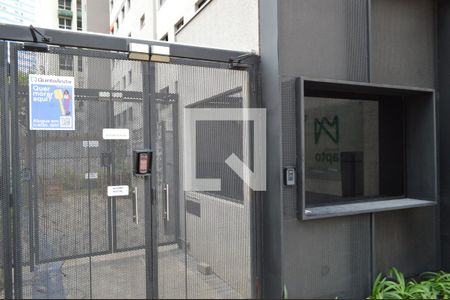 Apartamento para alugar com 28m², 1 quarto e sem vagaFachada + Plaquinha