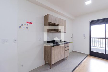 Sala e cozinha de apartamento para alugar com 1 quarto, 34m² em Centro, Osasco