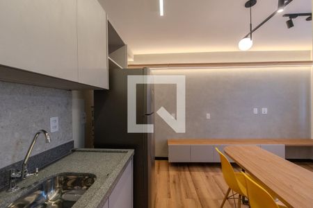 Sala/Cozinha de apartamento para alugar com 1 quarto, 25m² em Bela Vista, São Paulo