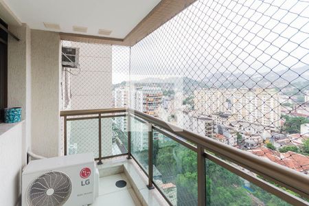 Varanda da Sala de apartamento à venda com 2 quartos, 68m² em Rio Comprido, Rio de Janeiro