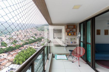 Varanda da Sala de apartamento à venda com 2 quartos, 68m² em Rio Comprido, Rio de Janeiro