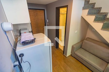 Sala/Cozinha de apartamento à venda com 1 quarto, 45m² em Vila Santa Catarina, São Paulo